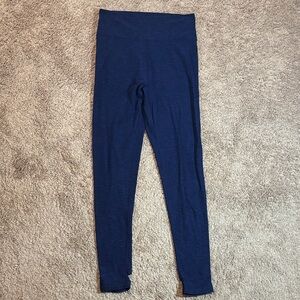 VS Navy Blue Leggings with Heel Slip